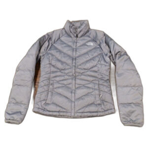 The North Face Silver Gray Puffer Jacket 550 Women's Size Small
